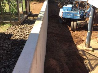 Betonsturzwand
